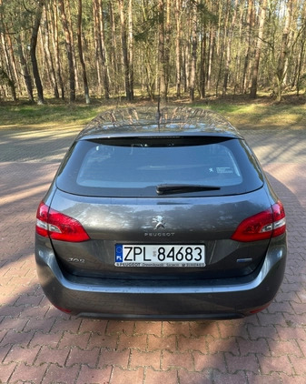 Peugeot 308 cena 39900 przebieg: 82700, rok produkcji 2017 z Szczecin małe 106